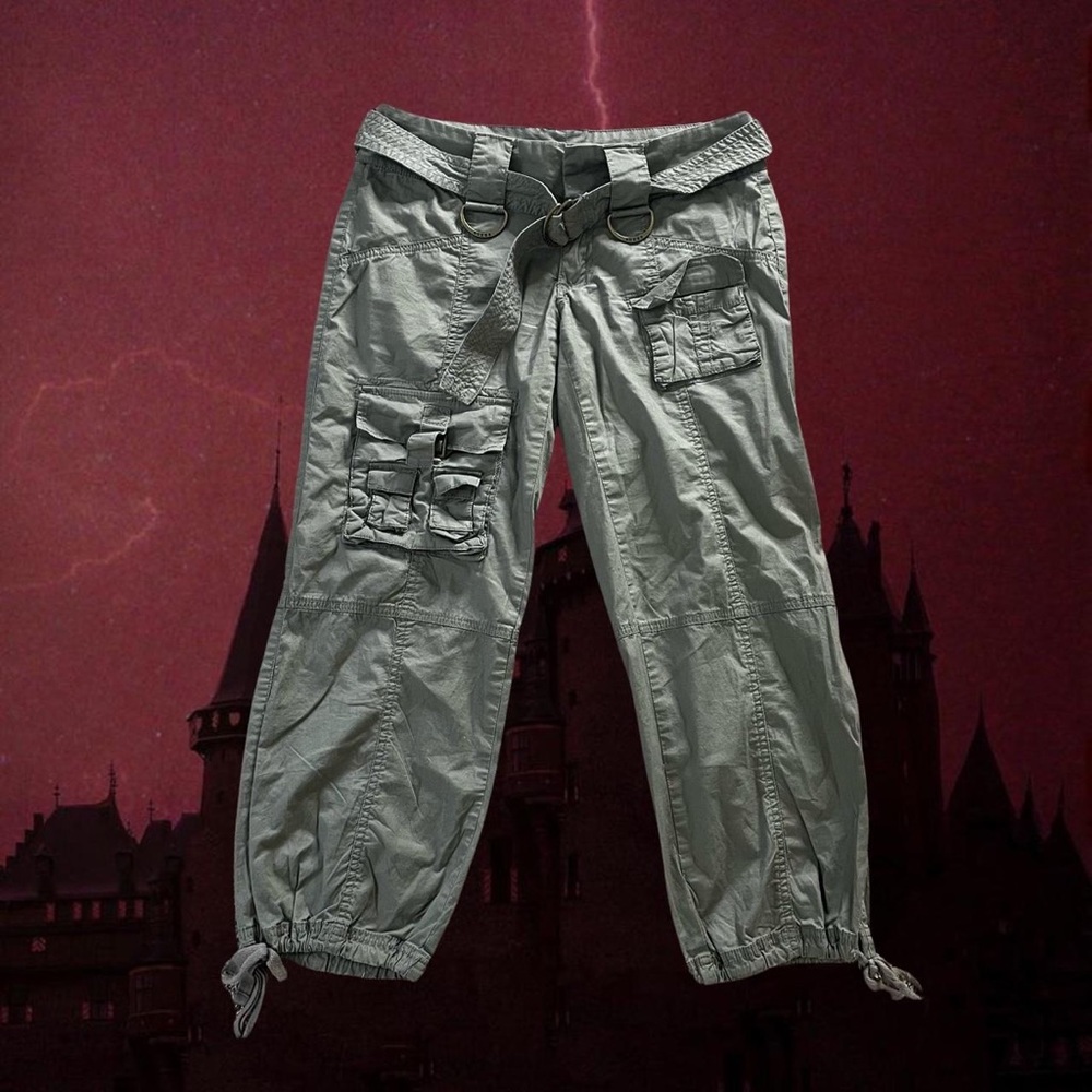 Y2k grunge Guess Jeans low rise cropped cargo pants